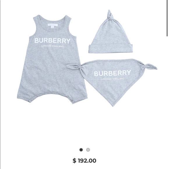 Burberry Baby Logo Print 3 Piece Set NWOT 6M